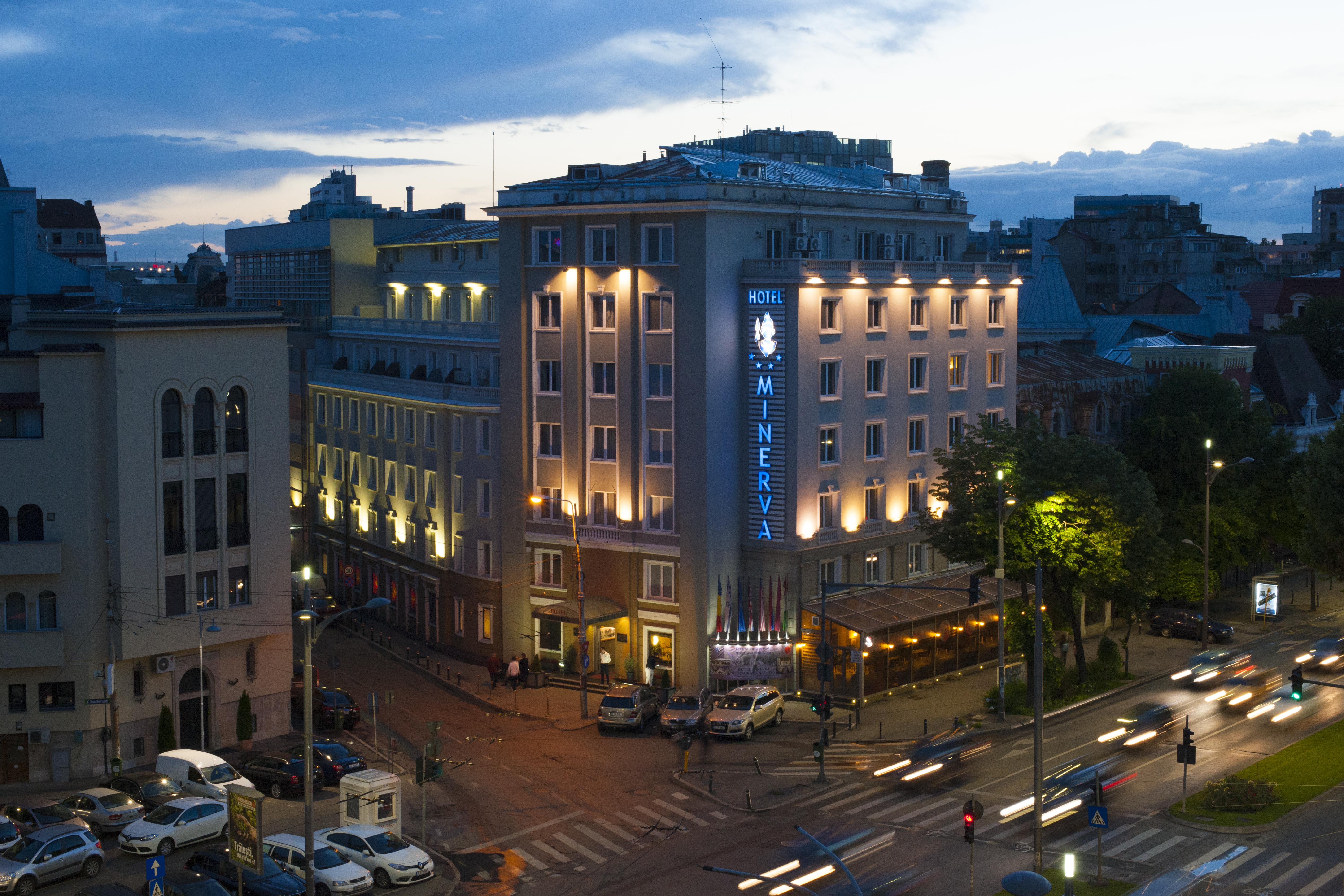 Hotel Minerva Bukarest Exterior foto